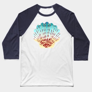 Modern Pixel Sea Clam Baseball T-Shirt